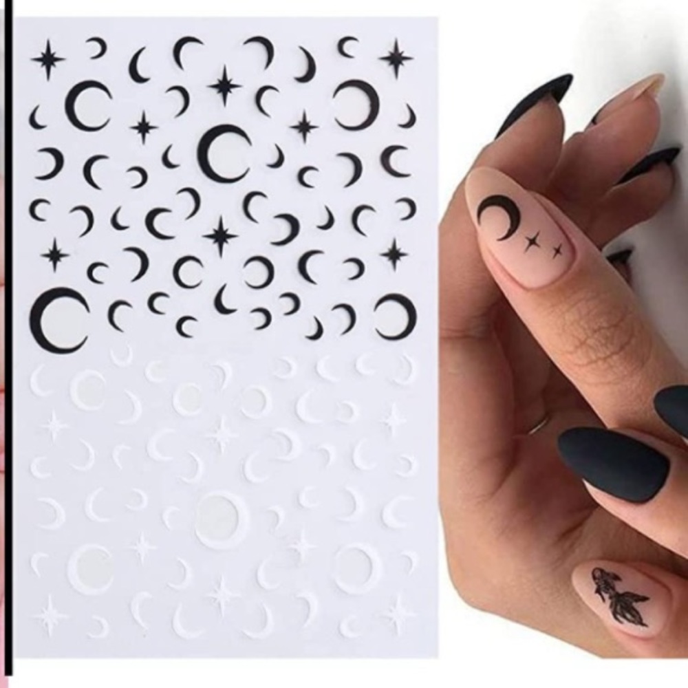 💌 BO/GO$6 Moons Stars Nail Art Stickers